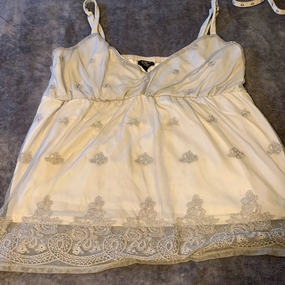 Spaghetti Strap Silver Torrid Tank 2X - Picture 3 of 8